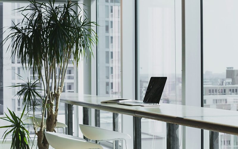 Meeting room overlooking the city where hiring briefs are scoped